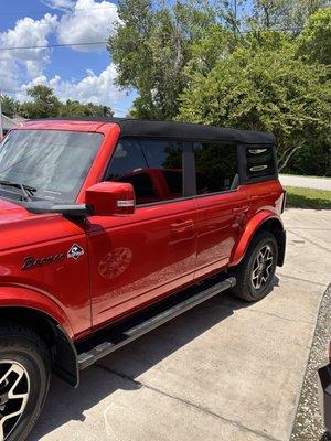 Did windshield and all four doors!! Bronco looks amazing!!