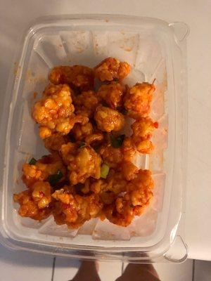 Sweet chili popcorn shrimp