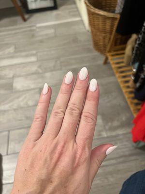 Dazzle dry over my real nails