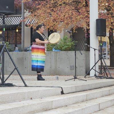 11/9/2024 - Indigenous People's Fry Bread Festival at Director Park. There was spoken word and music.