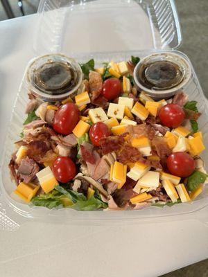 The Canale Salad.  Lots of meats, cheeses and I got the balsamic vinaigrette dressing.