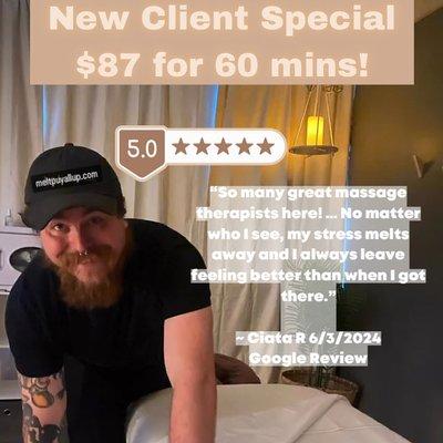 Current New Client Special!