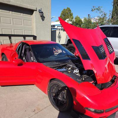 Corvette windshield replacement. #corvetteautoglass