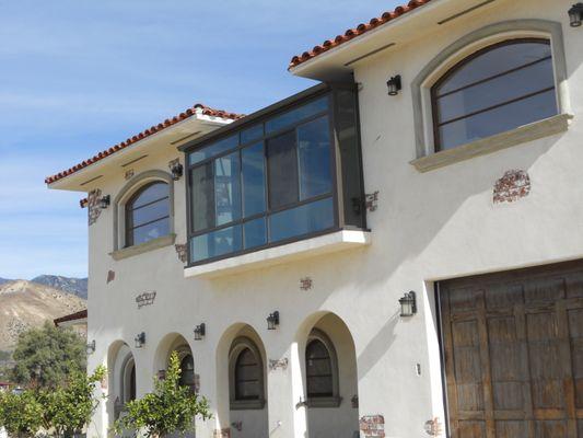 Second story balcony enclosure in Banning