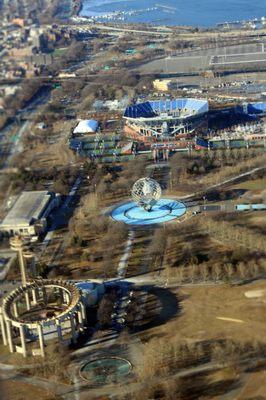 Citi Field and the World's Fair in Queens.