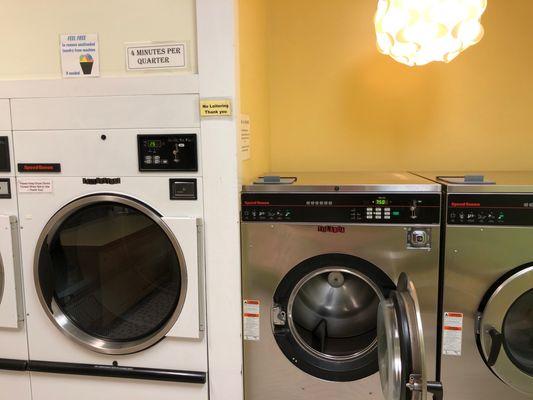 Giant washers and dryers