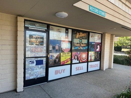 Entry Door and front panels at Hi-Tones Records in Rocklin, CA