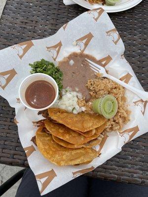 Birria taco combo plate