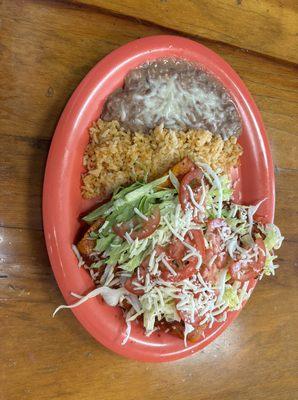 Enchilada plate