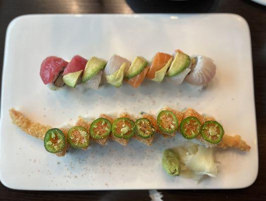 Rainbow Roll & Mexican Roll