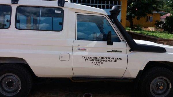 4WD Vehicle we gave to our sister parish in Tanzania.  This was what we were fund raising for last year with our car raffle