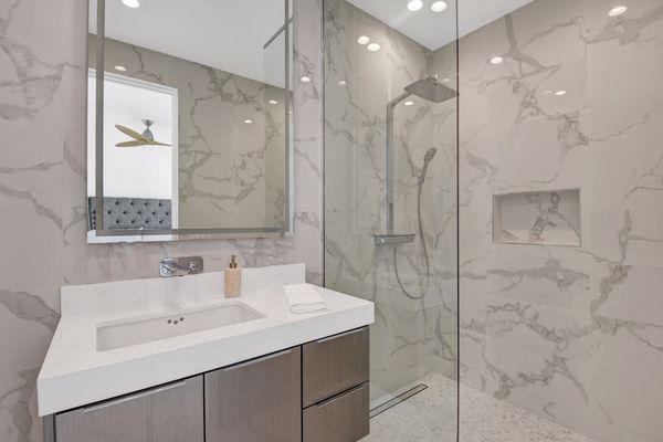 Carrara polishes porcelain tiles