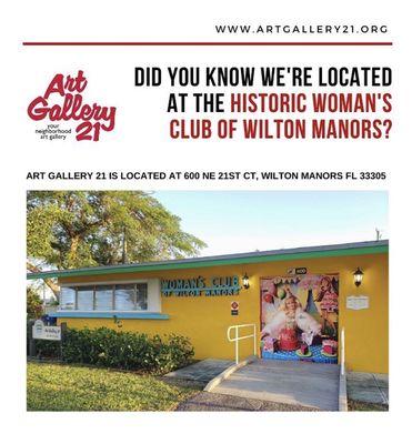 Wilton Manors art gallery 21 cultural center