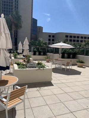 Patio on the second floor.