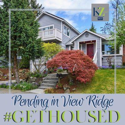 So happy for my clients in View Ridge! I helped them get to mutual on this beautiful home! It's sure to fit their family!