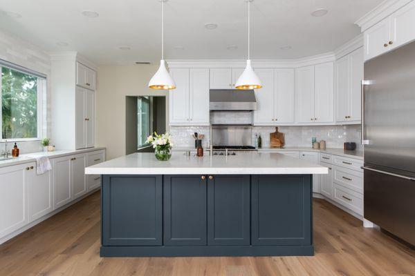 Blue island kitchen remodel with open concept in Aliso Viejo