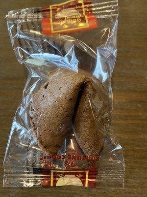 Chocolate Fortune Cookie