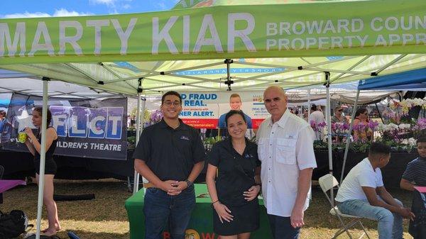 It's the Orange Blossom Festival at Bamford Sports Complex in Davie.