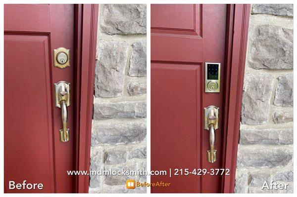 Keypad installation | keyless entry lock | locks change locksmith | local locksmith service |