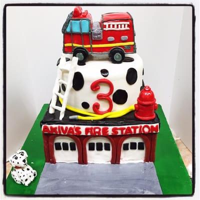 A fire station cake!