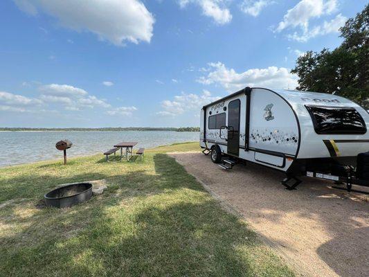 Had to take the new camper out the next day!! Went through a thunderstorm and everything... perfect!