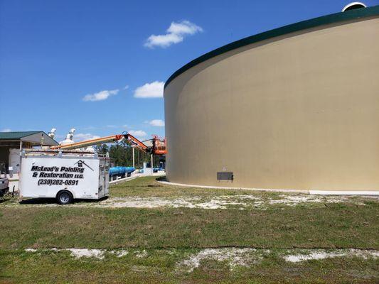 McLeod's Repainted Lee County Water Tanks