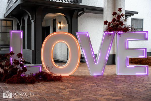 4 ft neon marquee letters