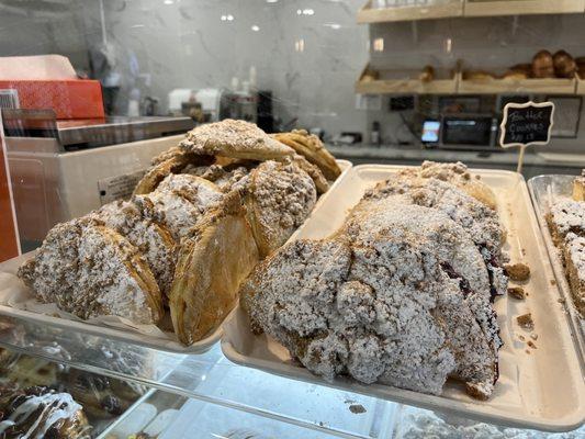 Apple & Blueberry Danishes made with shortbread dough  Nov 2022