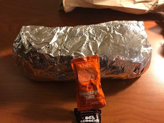 Decent sized burritos