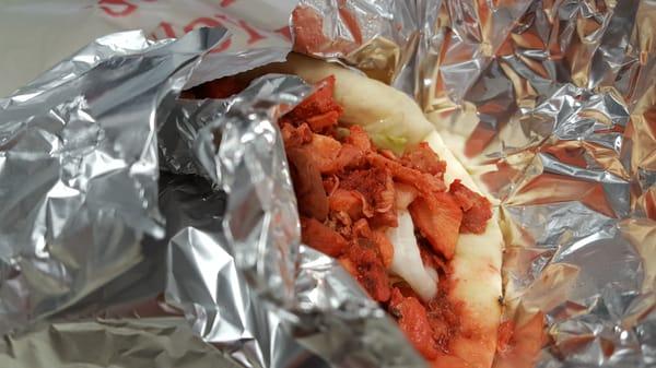 Chicken gyro with hot sauce. Legendary.