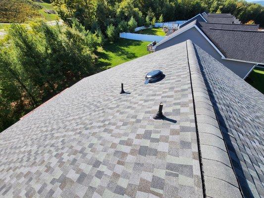 We replaced the roof and gutters on this house