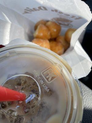 Donut Holes / Iced Coffee