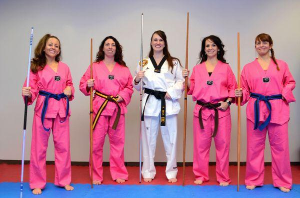 Adult women's demo team! From TKD parent to student!