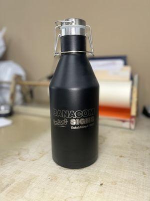 Engraved Banacom bottle