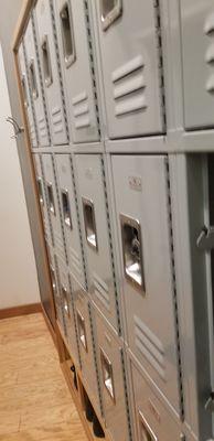 Lockers available for use (no locks)