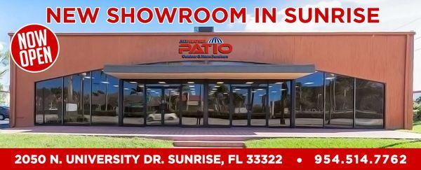 NEW SHOWROOM IN SUNRISE, FL