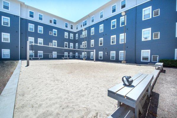 Sand volleyball court is a perfect spot for fun, fitness, and socializing, ideal for friendly matches and community gatherings.