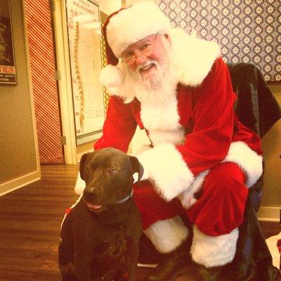 Santa with my pup!