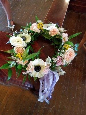 Flower crowns are a beautiful way to detail with flowers, perfect for weddings, baby showers, or momentous birthdays!