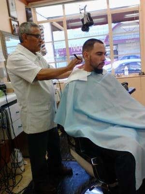 Don Jose and New Barber David Alejo