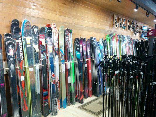 A sample of the ski selection.