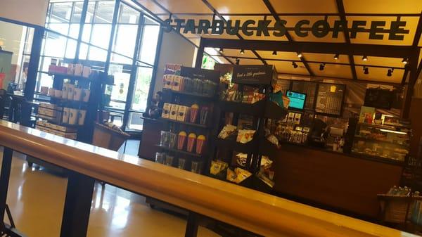 Inside Starbucks. They have no oven to warm up pastries.