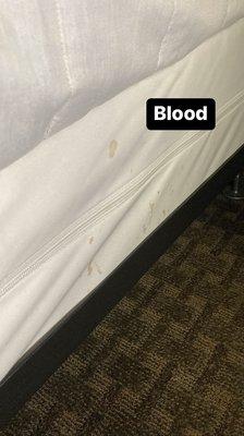 Blood on mattress