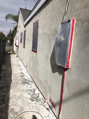 Stucco process