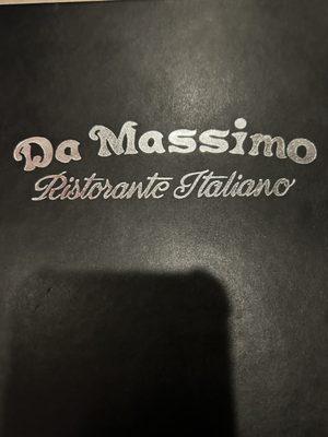 The menu cover