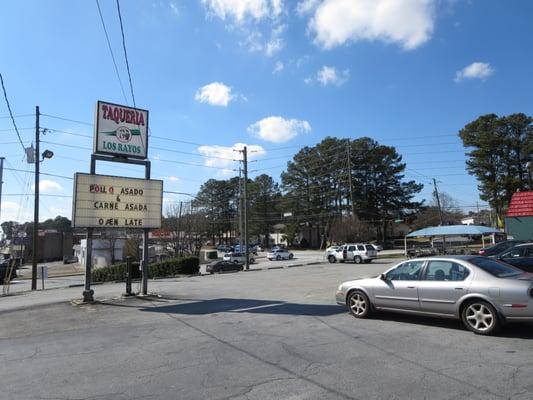 Exterior. Sign on Buford Highway.