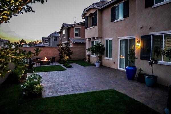 This yard incorporates a traditional  design.  We worked closely with the busy homeowner to achieve a space for relaxing and entertainment.