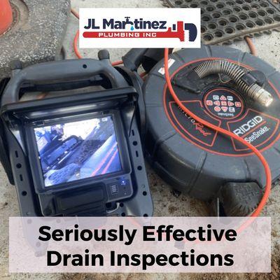 We make sure your drains are inspected properly with the best equipment. Then, we clean them out the professional way. Call us today!