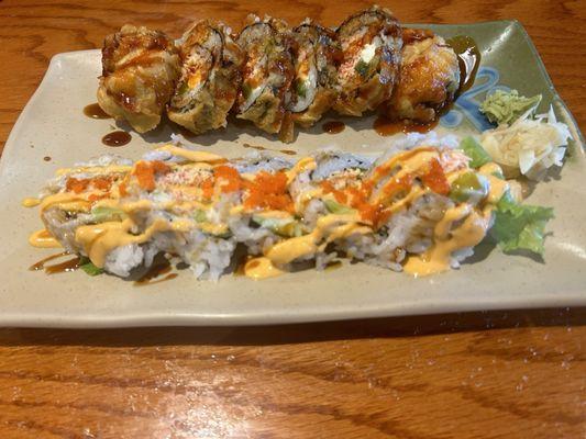 Crazy Roll (back), Yummy Roll (front)