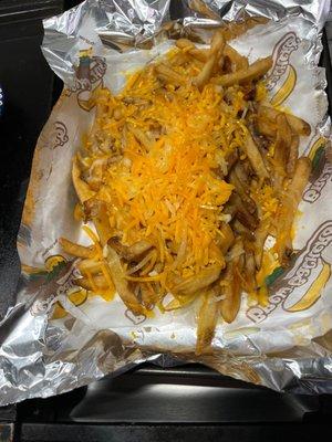 Sorry ass cheese fries (we added cheese)